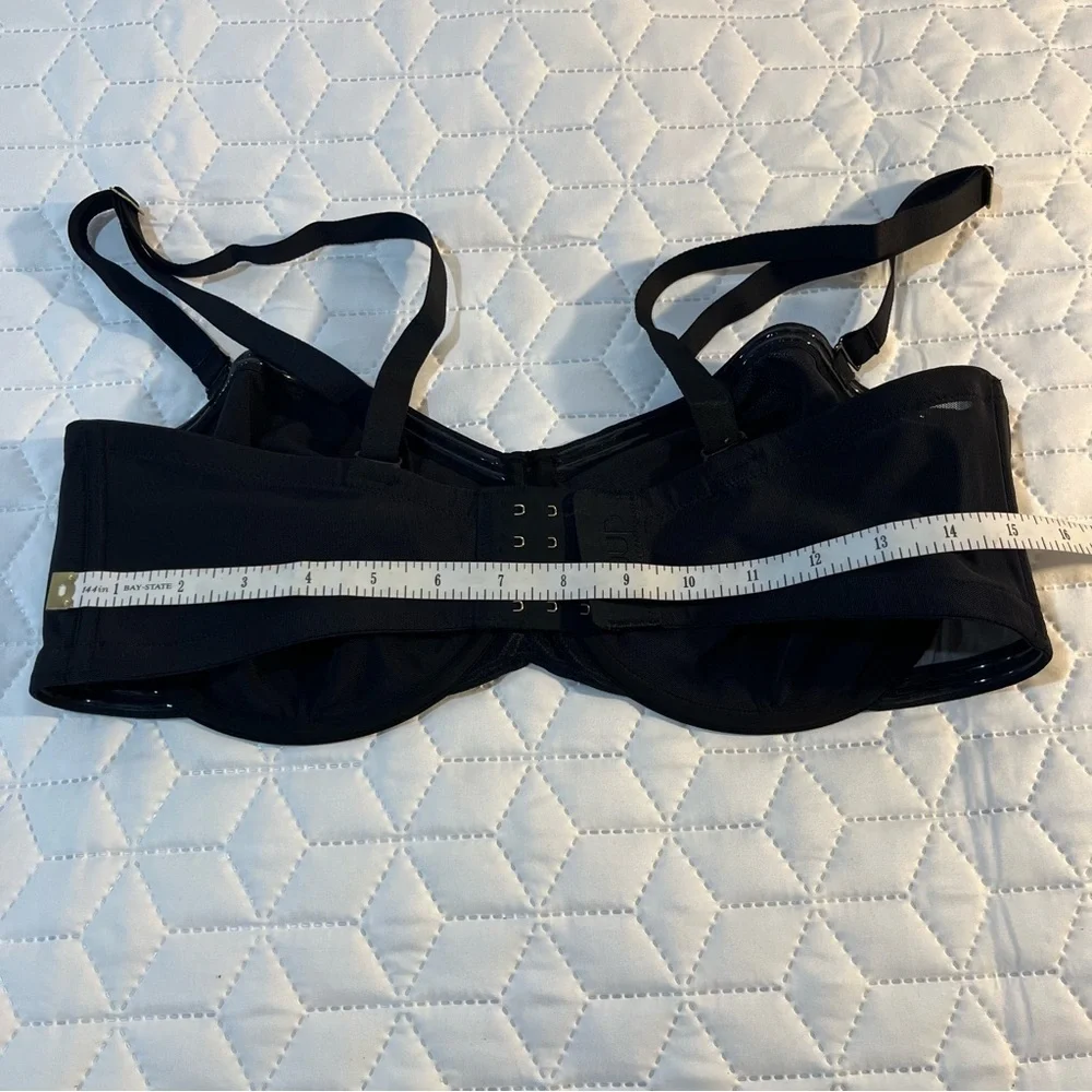 CUUP The Balconette Mesh Sheer Bra Black Size 40E - Picture 12 of 15